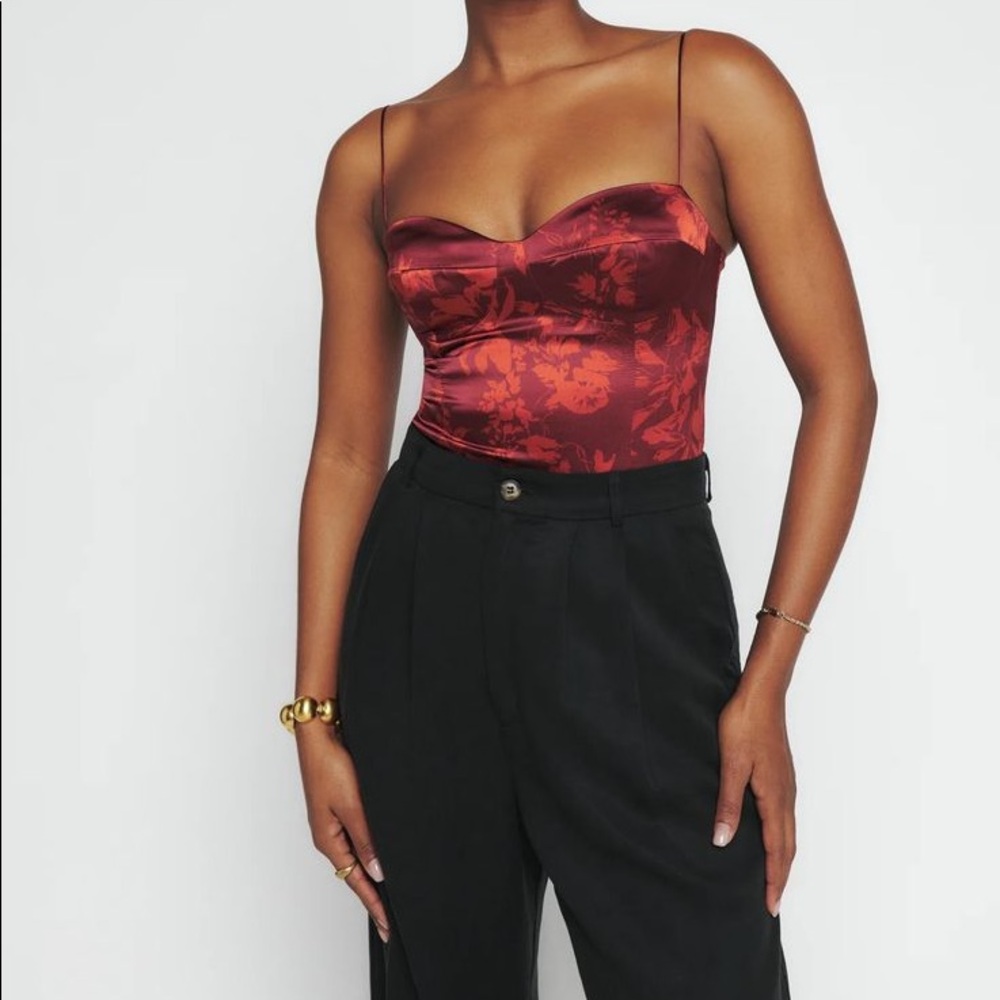 Reformation Tory Silk Top